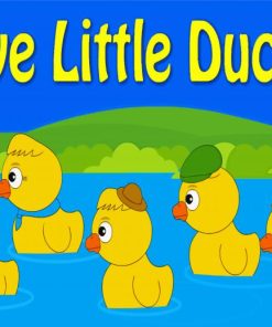 5 Little Ducklings paint by number