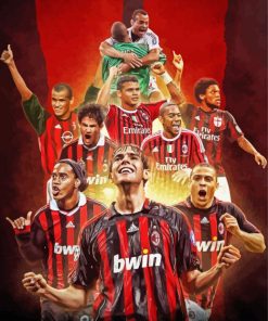 Ac Milan Football Club Players Paint By Number