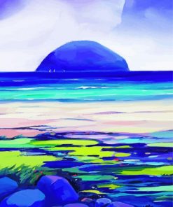 Ailsa Craig Island Art Paint By Numbers