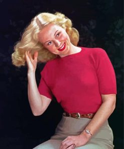 American Actress Virginia Mayo paint by number