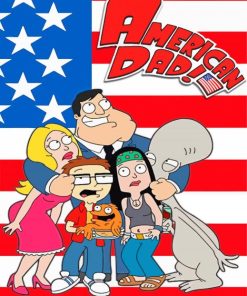 American Dad Poster Paint By Numbers