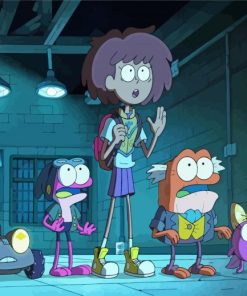 Amphibia Animation Characters paint by number