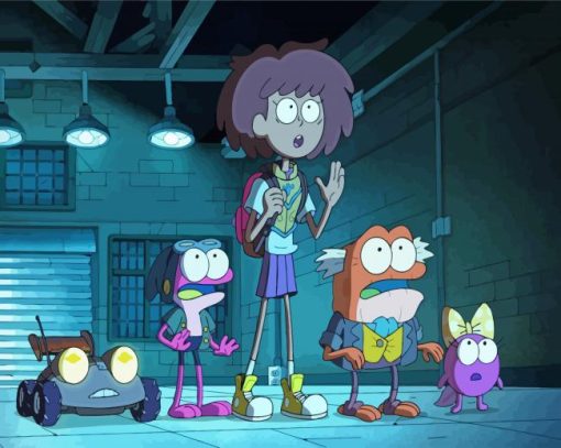 Amphibia Animation Characters paint by number