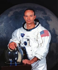 Astronaut Michaek Collins Apollo 11 paint by number