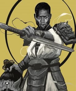 Black And White Yasuke Paint By Numbers