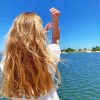 Blonde Long Hair Lady In White Dress By The Sea Paint By Numbers