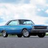 Blue Classic Dodge Dart Paint By Numbers