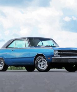 Blue Classic Dodge Dart Paint By Numbers