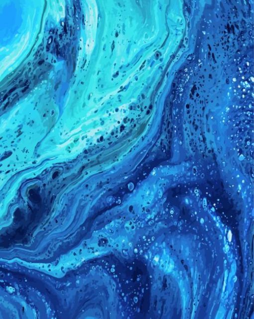 Blue Ocean Abstract paint by number