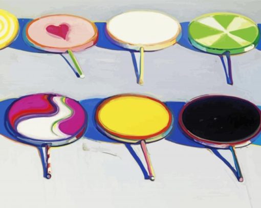 Candies By Wayne Thiebaud Marie Paint By Numbers