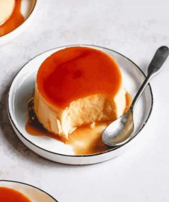 Caramel Flan Dessert Paint By Numbers