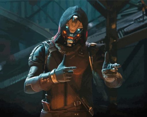 Cayde 6 paint by number