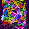 Colorful Cheetah Art Paint By Numbers