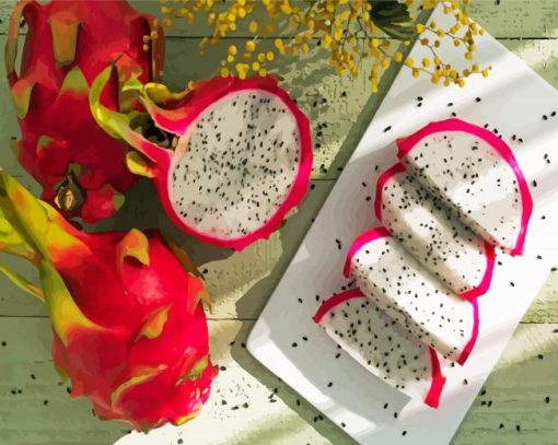 Dragon Fruit Paint By Numbers