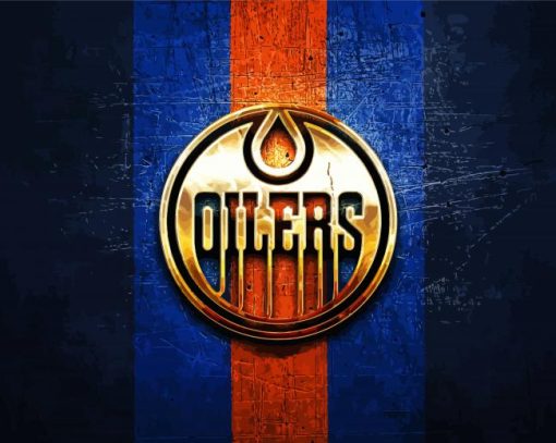 Edmonton Oilers Logo Paint By Number