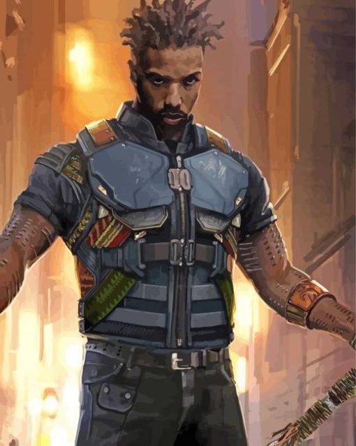 Erik Killmonger Marvel Paint By Numbers