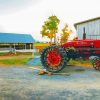 Farmall Tractor paint by number