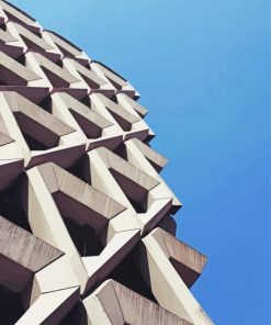 Geometric Building Paint By Numbers