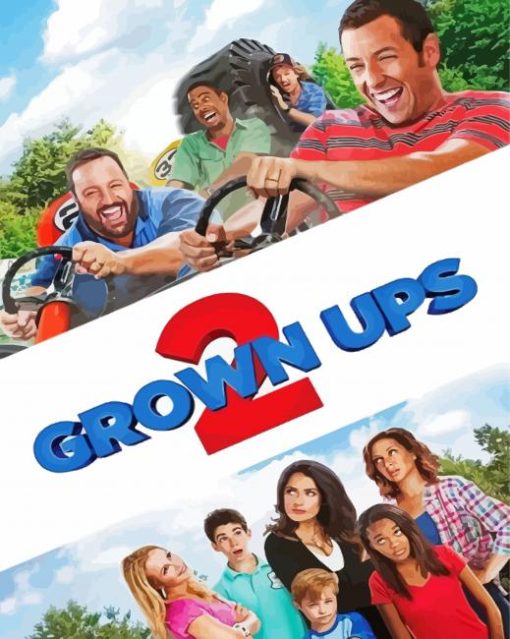 Grown Ups Movie paint by number