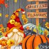 Harvest Fall Gnome Paint By Numbers