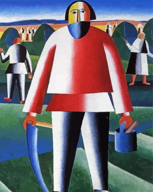 Haymaking Malevich paint by number