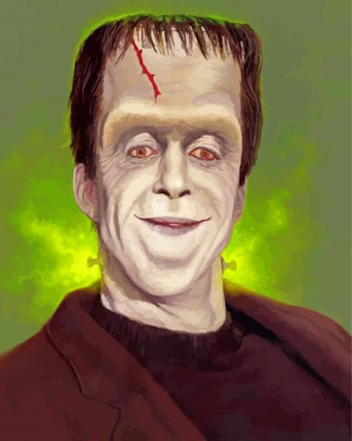 Herman Munster Monster paint by number