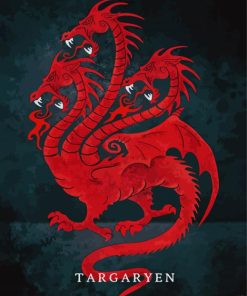 House Targaryen Poster Paint By Numbers