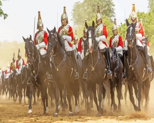 Household Cavalry British Army Paint By Numbers