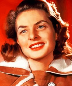 Ingrid Bergman Actress paint by number