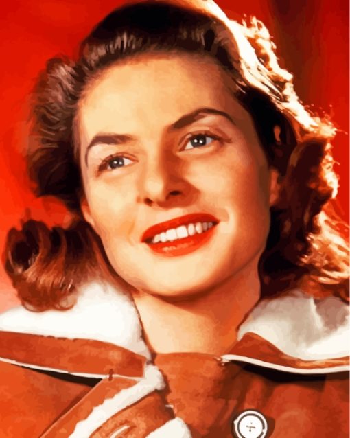 Ingrid Bergman Actress paint by number