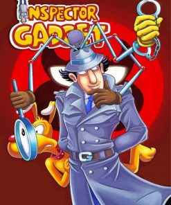 Inspector Gadget Cartoon Poster paint by number