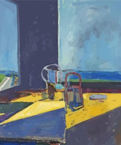 Interior With View Of The Ocean By Richard Diebenkorn Paint By Numbers