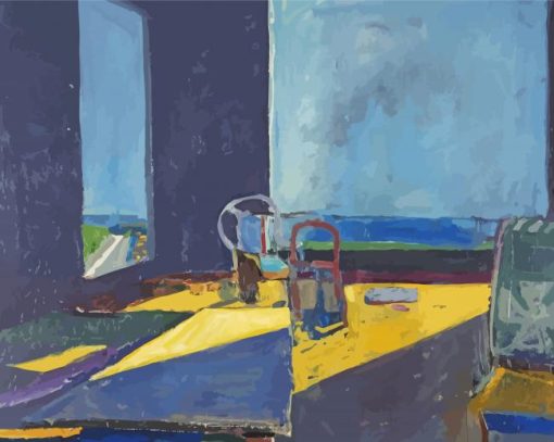 Interior With View Of The Ocean By Richard Diebenkorn Paint By Numbers