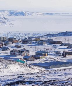 Iqaluit City Canada Paint By Numbers