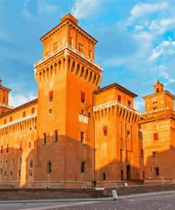 Italy Ferrara Este Castle Paint By Numbers