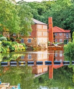 Knaresborough Canal Paint By Numbers