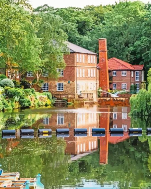 Knaresborough Canal Paint By Numbers