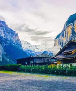 Lauterbrunnen Village Paint By Numbers