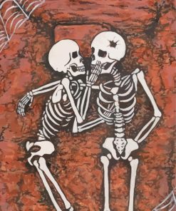 Love Skeletons Art Paint By Numbers