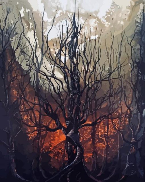 Magical Ancient Tree Paint By Numbers