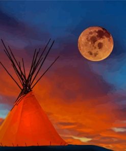 Moonlight Tipi Tent Paint By Numbers