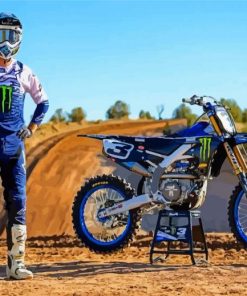 Motorcycle Racer Eli Tomac Paint By Numbers