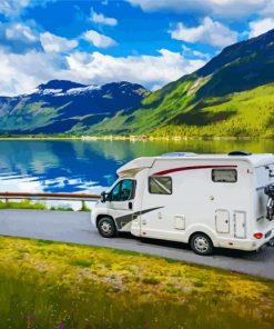 Motorhomes Landscape paint by number