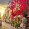 Nafplio Alleys At Sunset paint by number