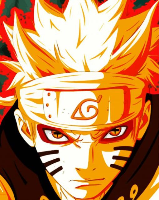 Naruto Sage Mode Face paint by number