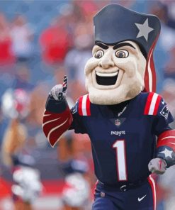 New England Patriot Mascot Paint By Numbers