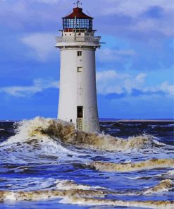 New Brighton Perch Rock Lighthouse Paint By Numbers