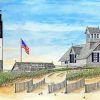 Oak Island Lighthouse NC paint by number