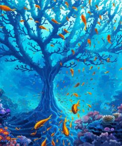 Ocean Paradise Tree Paint By Numbers