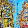 Paris Morning Art paint by number